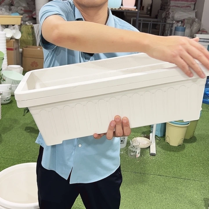 微瑕大菜盆长52宽24高18白色2套