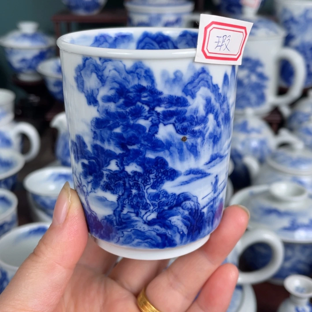 陶手工手绘青花，青花
