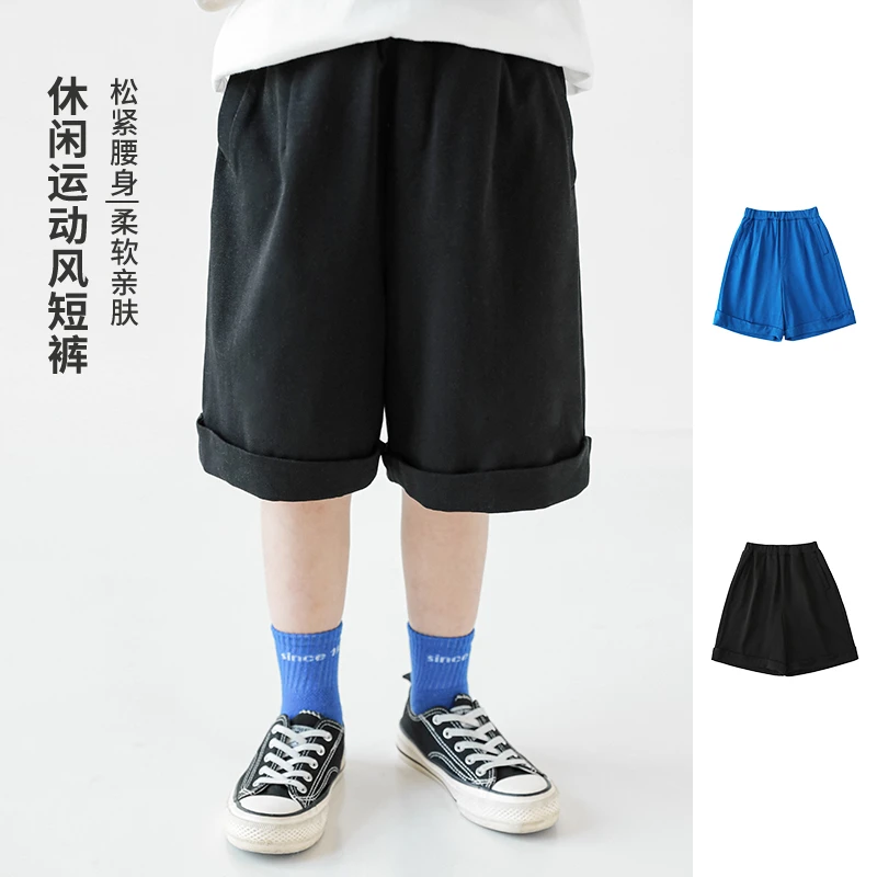 【夏款清】oddtails男童时尚运动感短裤中大童纯棉百搭运动裤QG1547