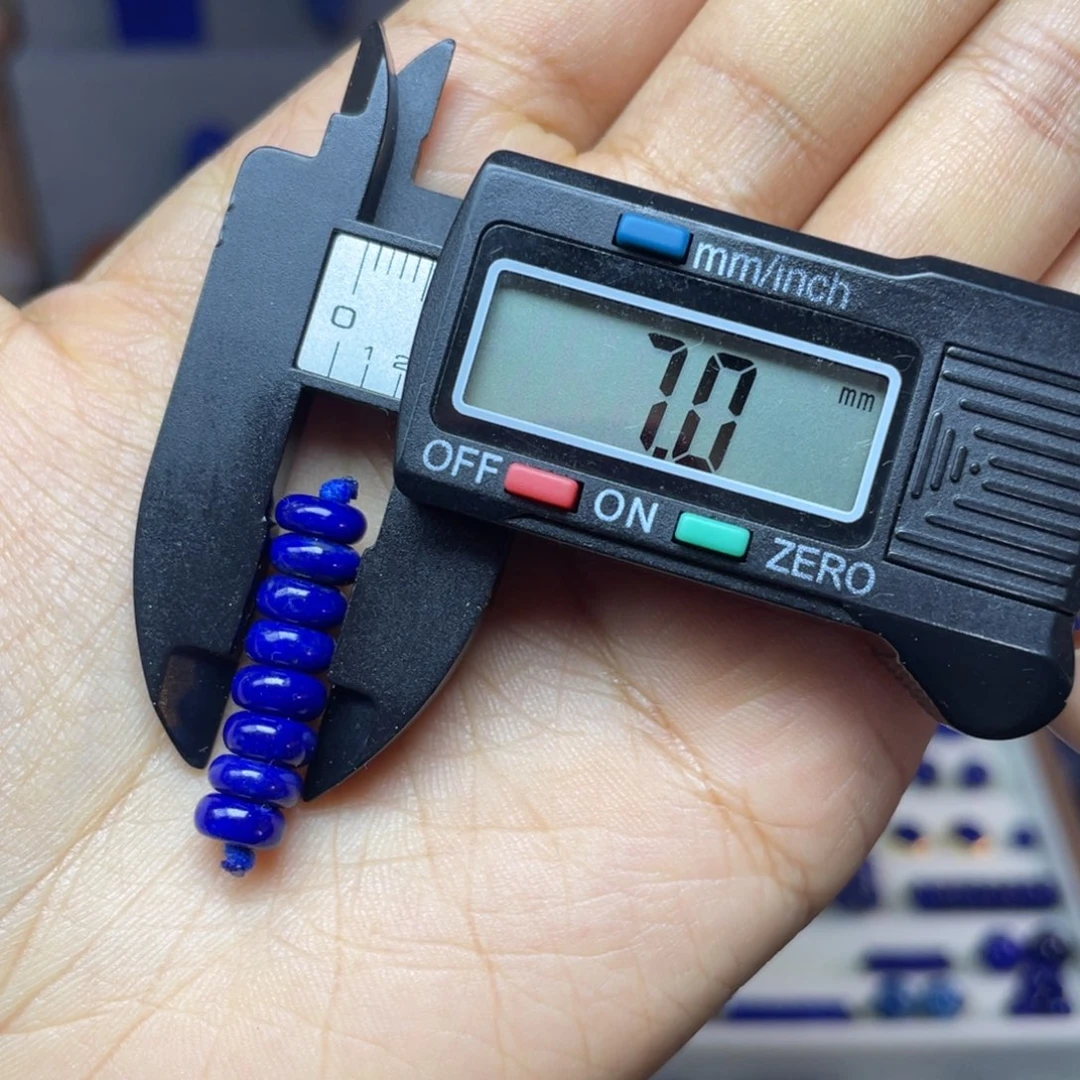 青金石未镶嵌7mm隔片配饰