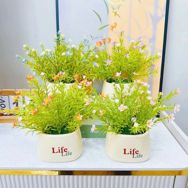 假花仿真花盆满天星盆栽室内客厅桌面摆件绿植盆景摆设家居装饰
