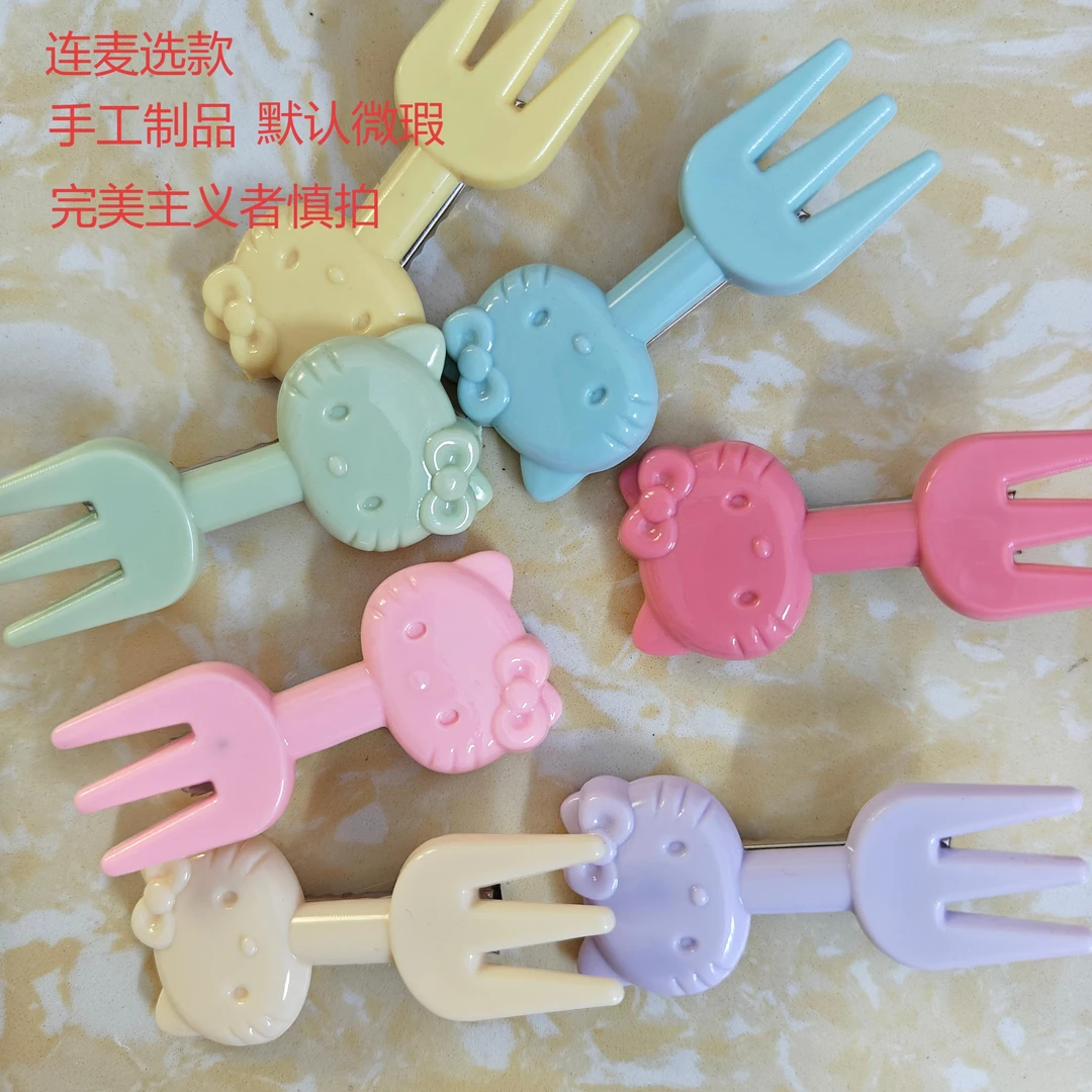 网红发夹可爱小众碎发夹发卡手工夹子韩版刘海夹抓夹发饰连麦自选