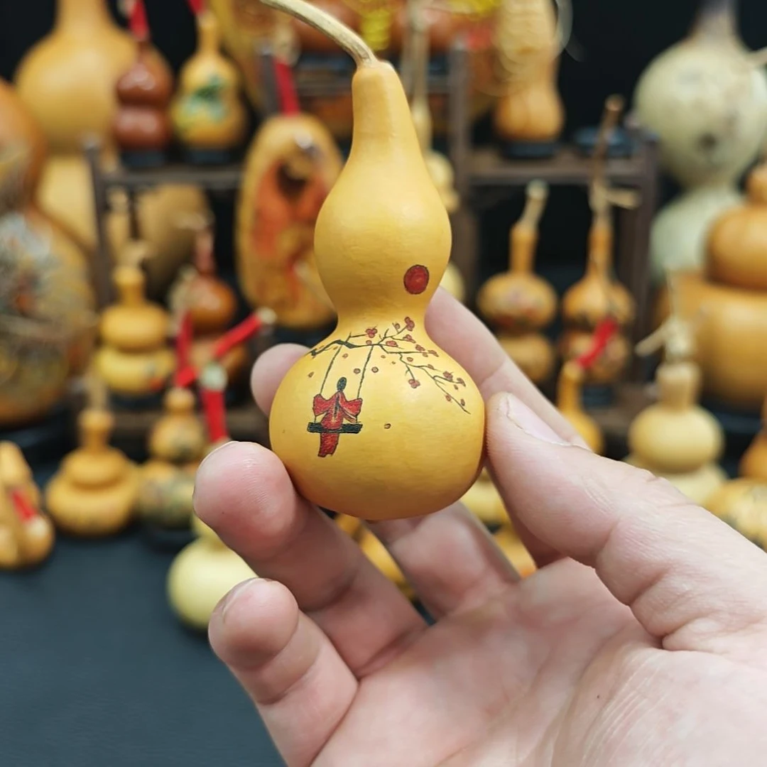葫芦针刺本捻葫芦摆件