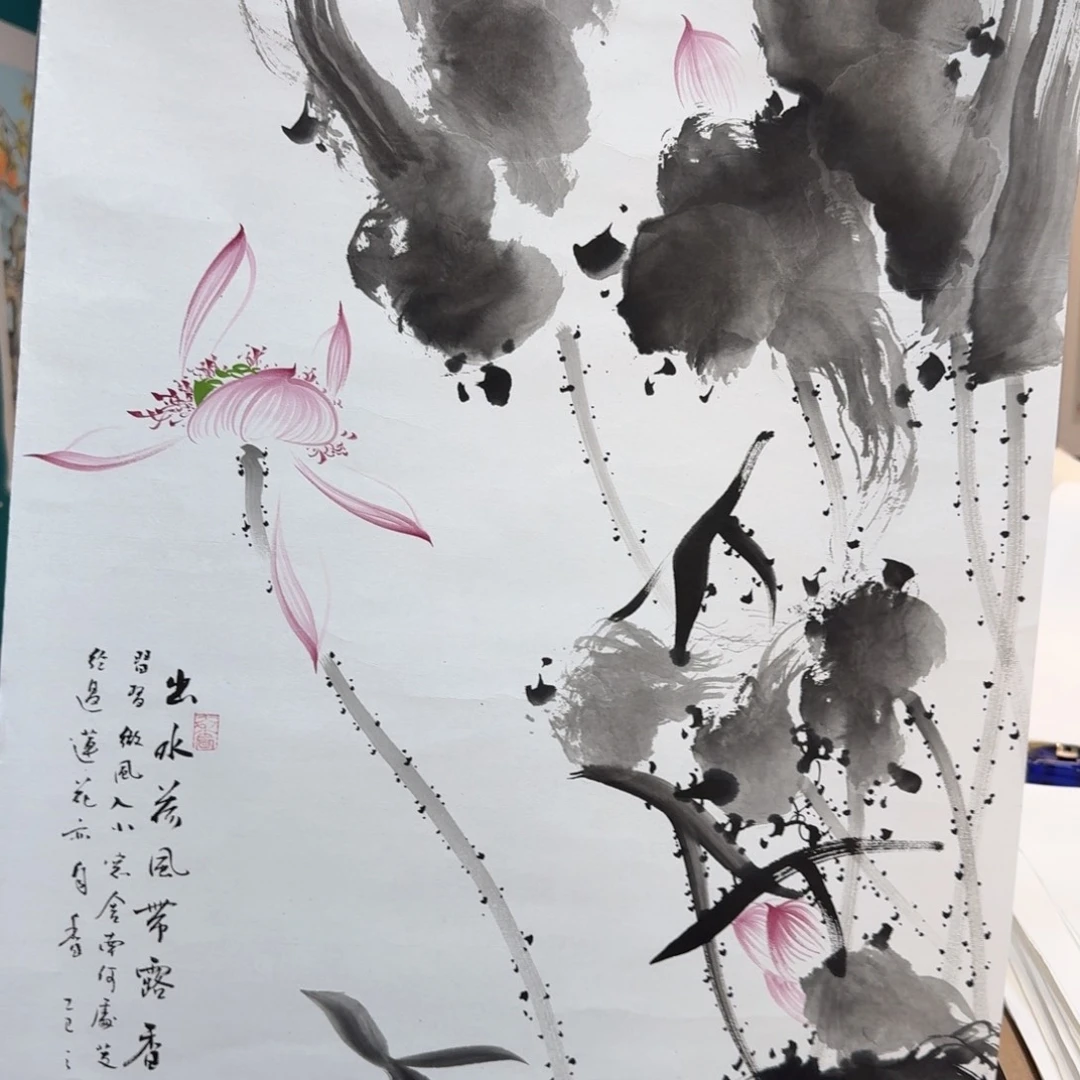 国画国画作品山水花鸟