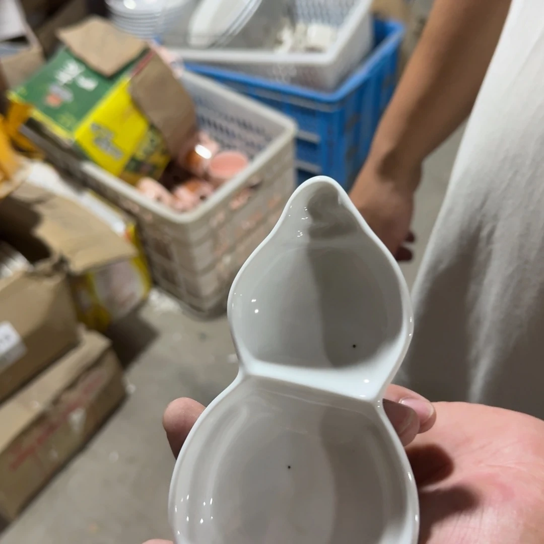 瓷片仓库直播瑕疵处理黑点