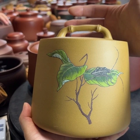 【闪购商品】紫砂茶叶罐黄*虎