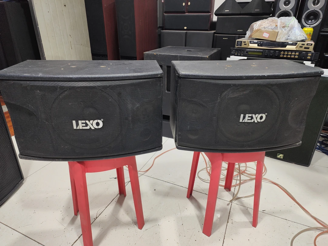 9新  二手 LEXO十寸卡包音箱一对（出声，需要维修，不带线材）