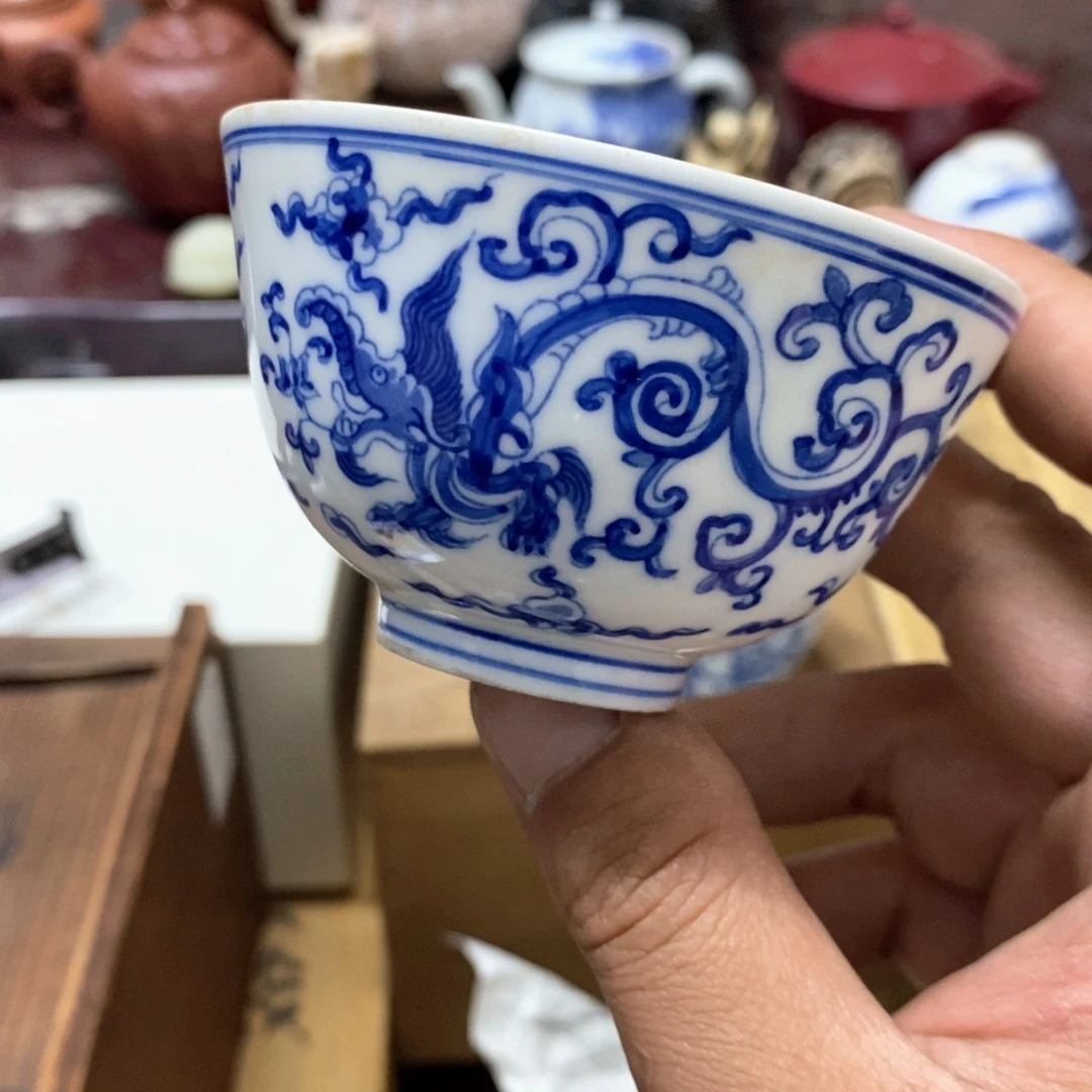 茶盏密胺手绘陶瓷杯子