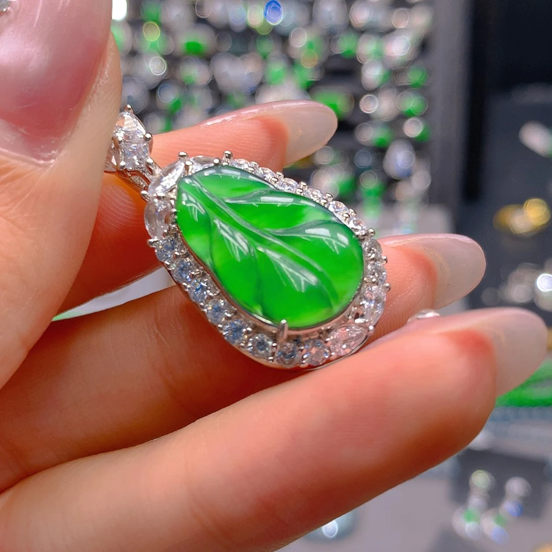 翡翠未镶嵌耳饰天然翡翠