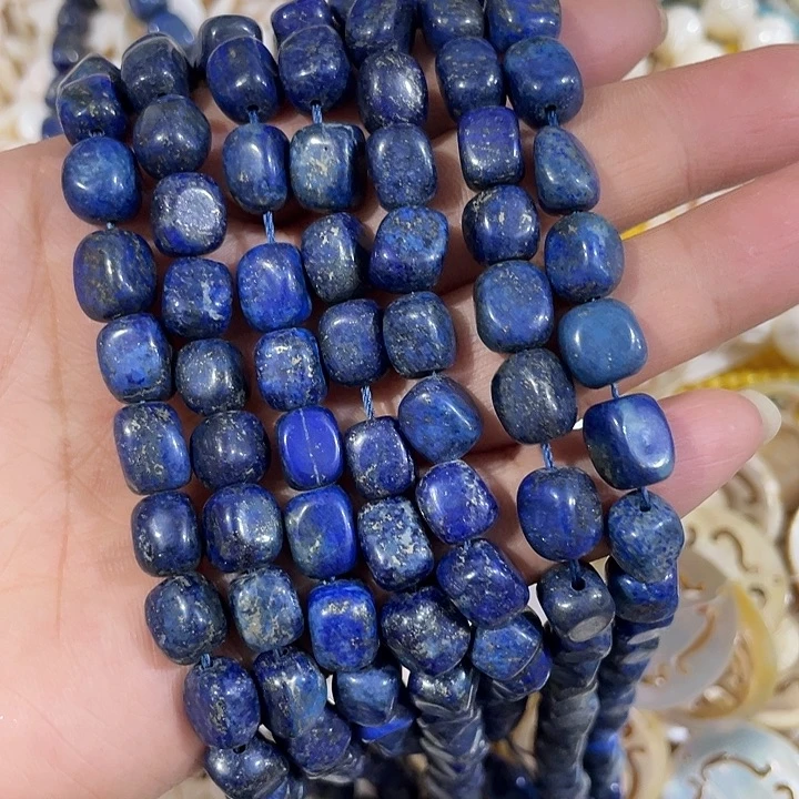 玛瑙/玉髓合金珠宝半成品天然青金石方糖大号