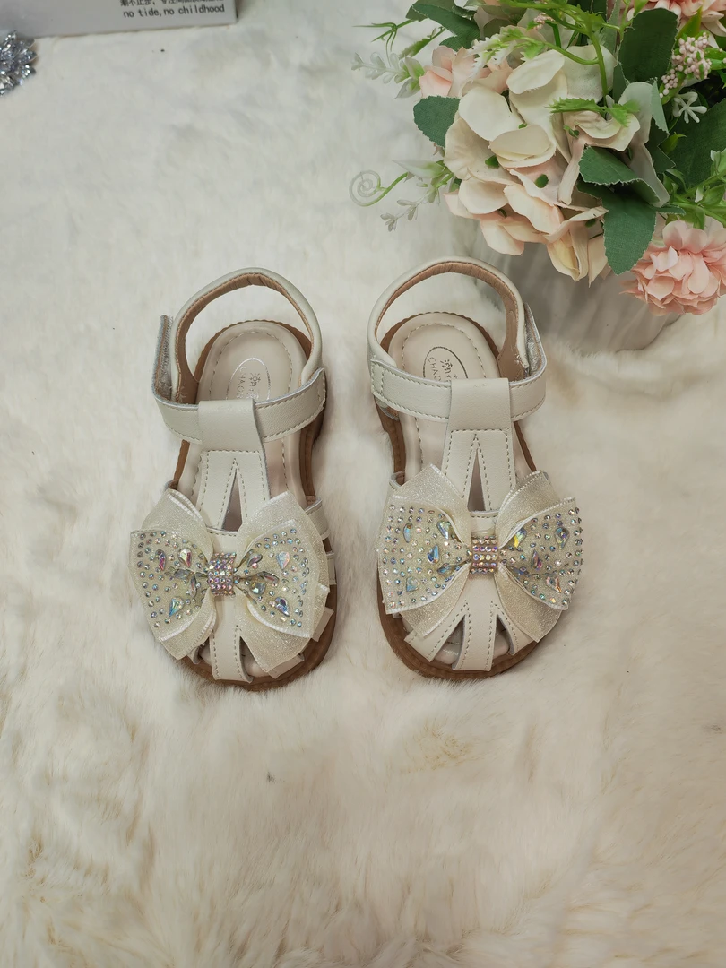 2025新款真皮软底软面公主凉鞋包头公主凉鞋女童小女孩鞋子凉鞋