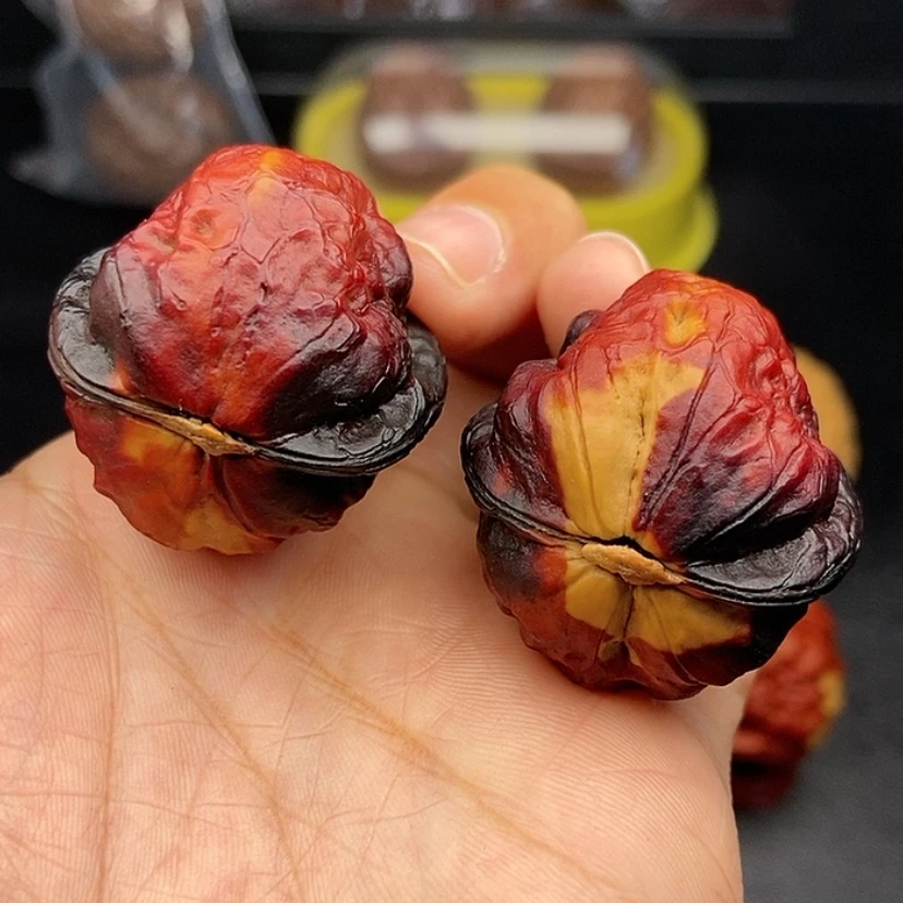 【闪购商品】把件文玩核桃34尺鹦鹉蟾