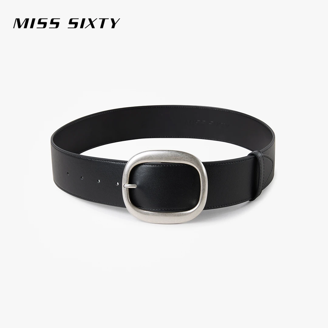 Miss Sixty2025春季新款腰带女高级感金属扣头牛皮革真皮新派简约