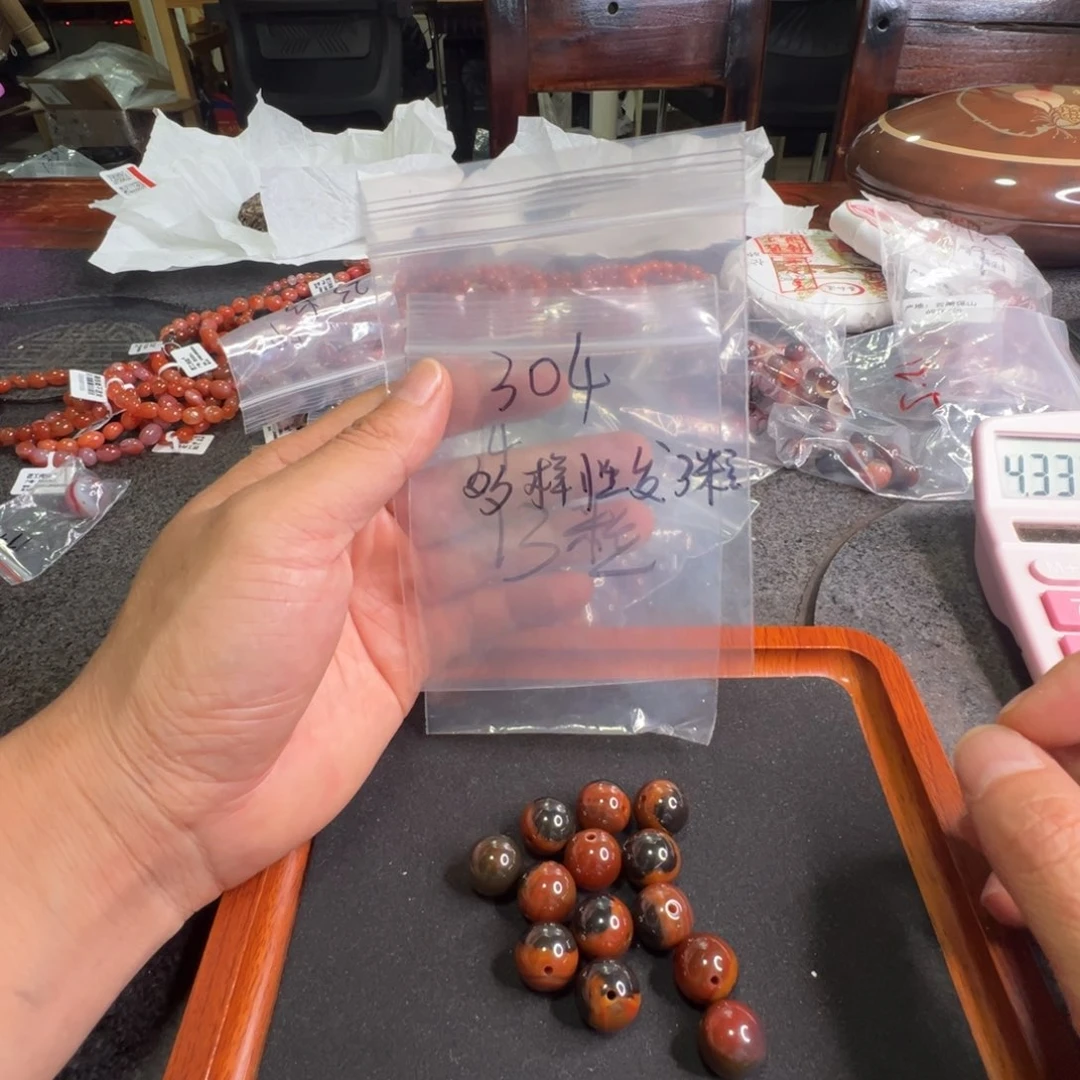 未镶嵌配饰南红玛瑙304多样性发3粒