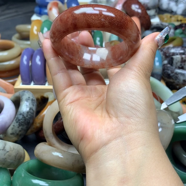 未镶嵌手镯石英质玉爱*心