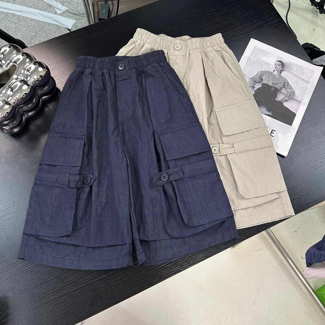 男童短裤夏季薄款2025新款中大童休闲裤儿童宽松五分裤工装裤子潮