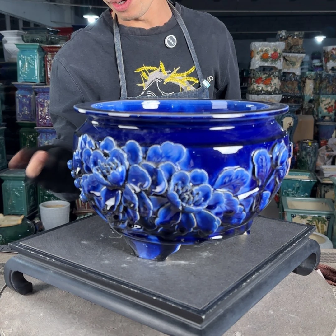 一风堂石湾花盆。四*微瑕559