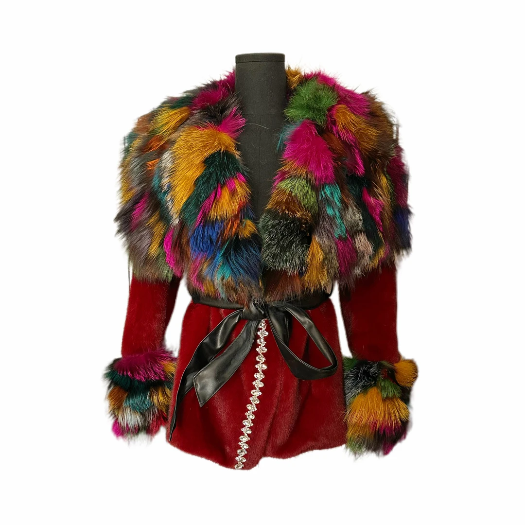 1543女装轻奢新款外套（狐狸毛）SXZY-2505