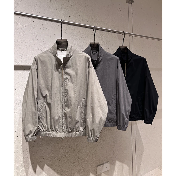 0束缚轻薄动态四面弹运动拉链开衫上衣立领冰凉防晒衬衫外套25116