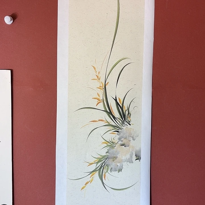 国画听兰老师花鸟