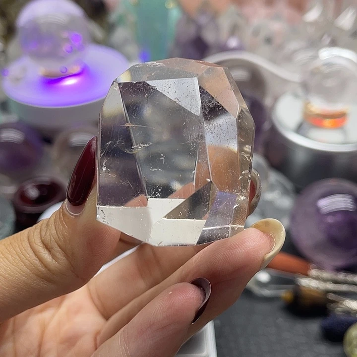 阿***牛未镶嵌珠宝半成品水晶15白水晶随行