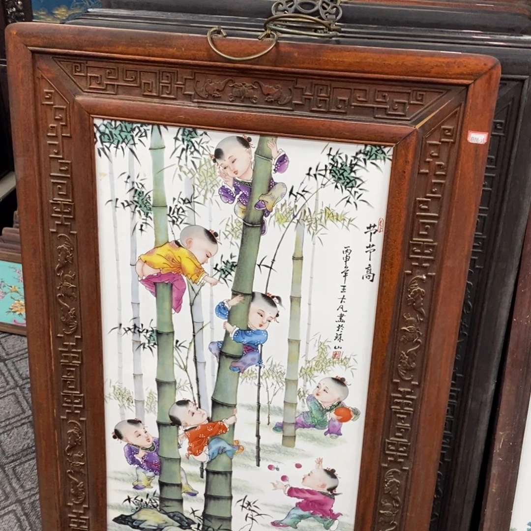 瓷片1米*60厘米*1景德镇瓷板画柴窑烧制