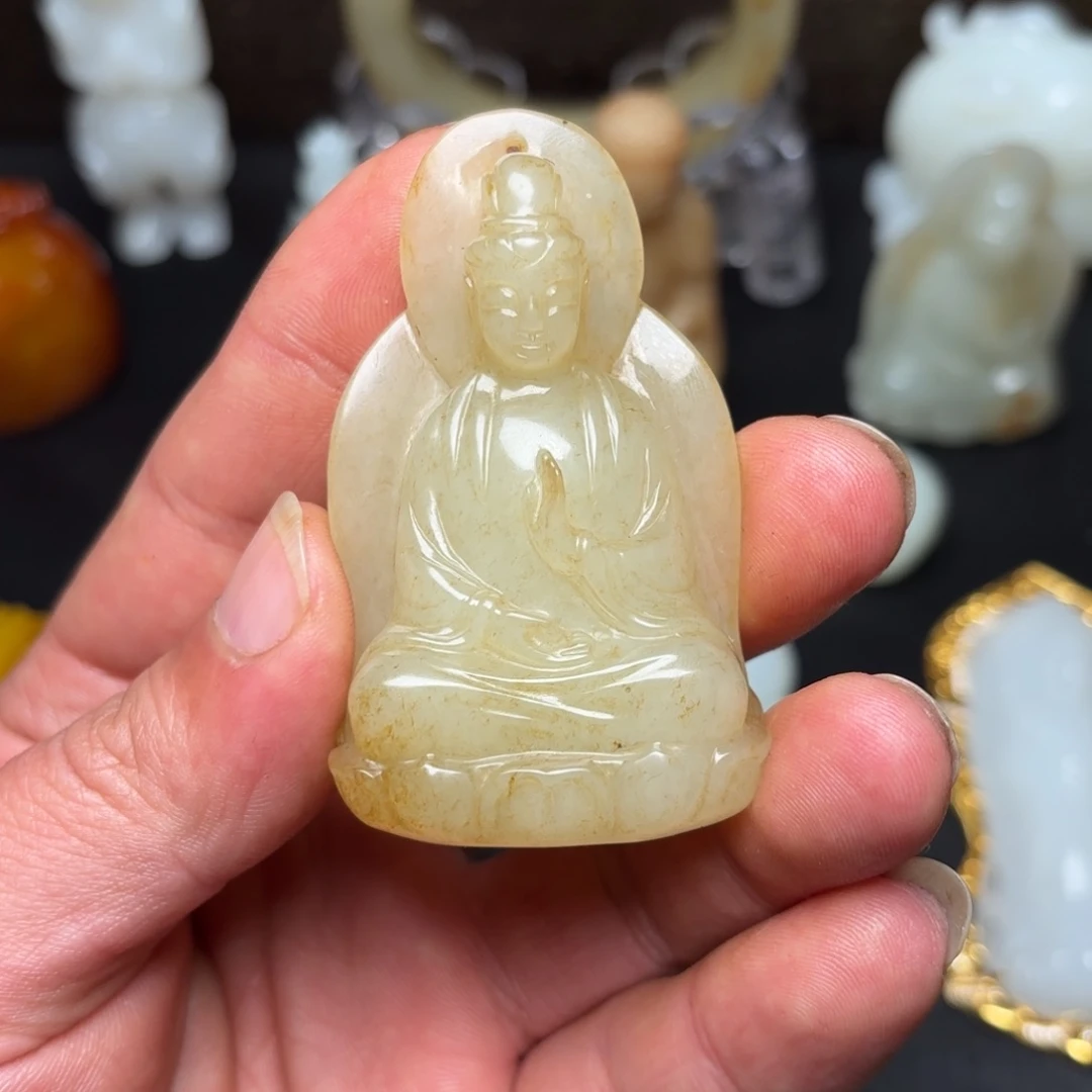 和田玉吊坠(不含链)未镶嵌夏*