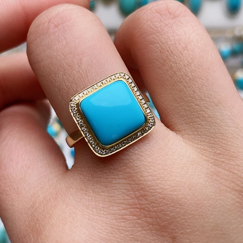 【闪购商品】绿松石配饰18K金镶嵌