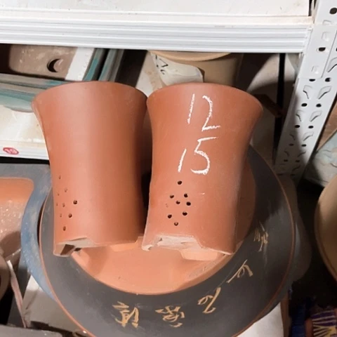 紫砂花盆兰花花盆两只