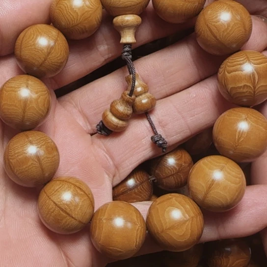 六道木全陈化老料把件串1.8串