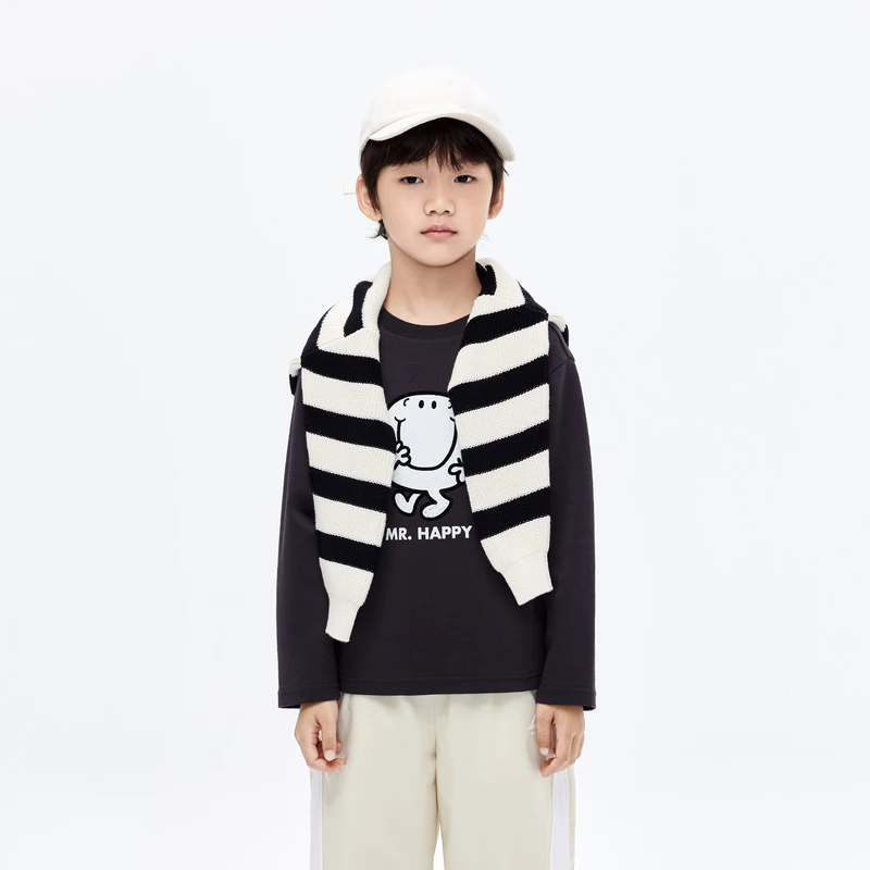 littlemoco童装24春装新款男女童长袖T恤#KBD1TEE009