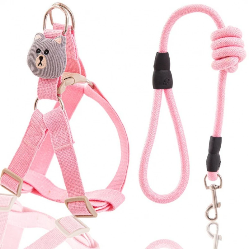 狗狗牵引绳可调节胸背带遛猫绳宠物小型犬猫咪遛狗狗绳狗绳牵引绳