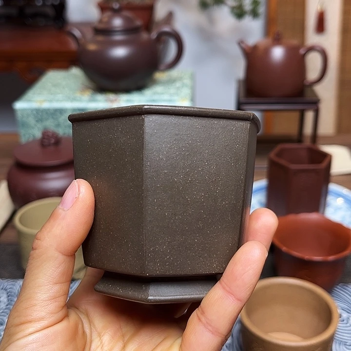 紫砂茶杯主人杯容量120毫升