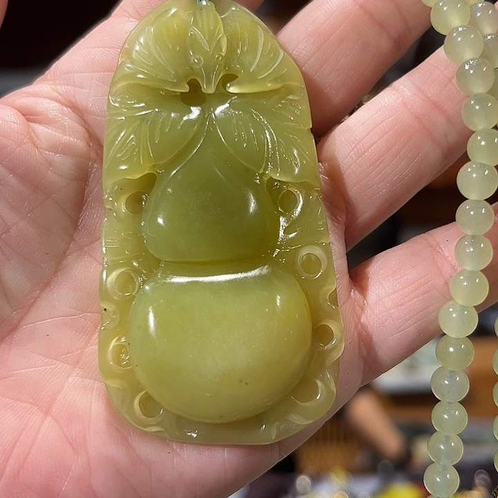 未镶嵌岫玉毛衣链