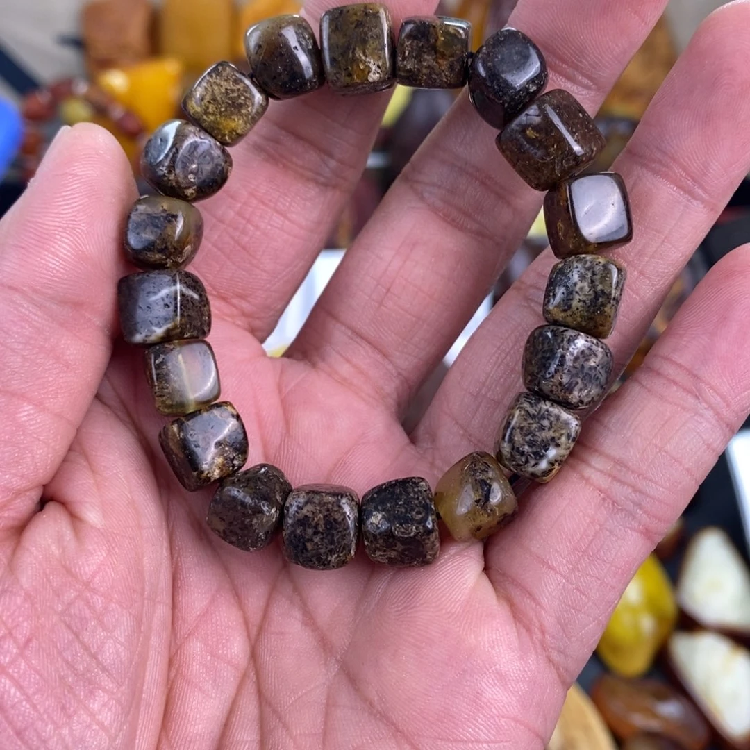 琥珀未镶嵌手链琥珀蜜蜡