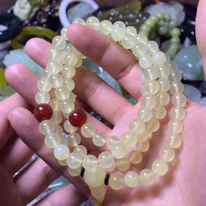 岫玉岫玉手串未镶嵌路**路