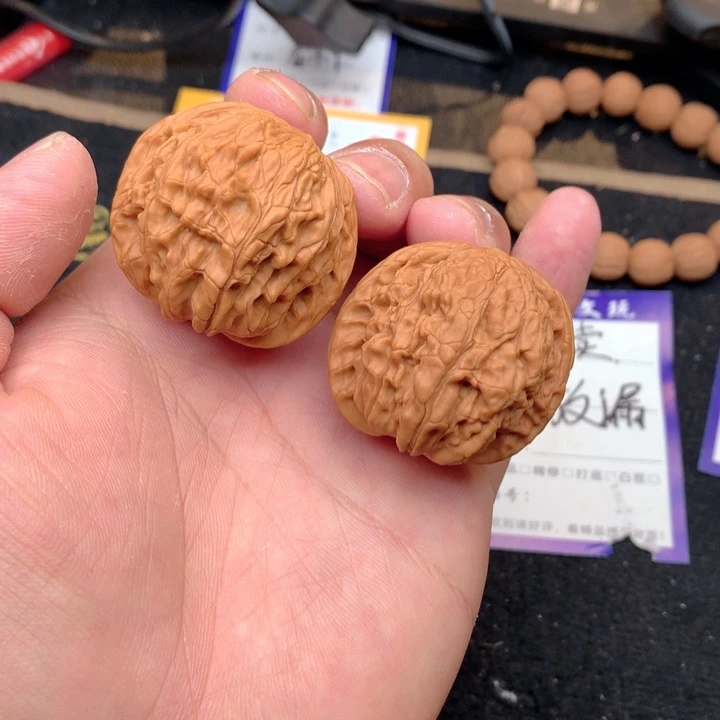 文玩核桃把件4号42全品磨盘