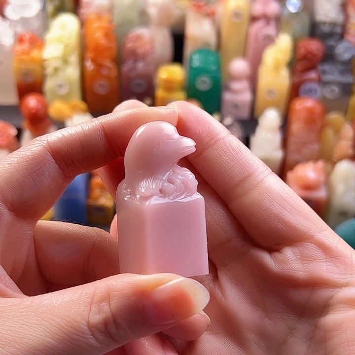 云南石印石手工定制2厘米，海豚