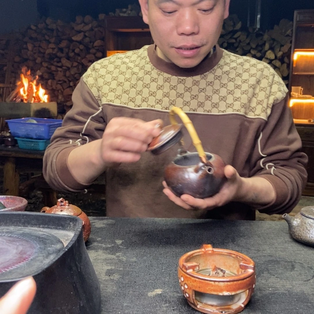 紫砂柴烧紫砂茶具