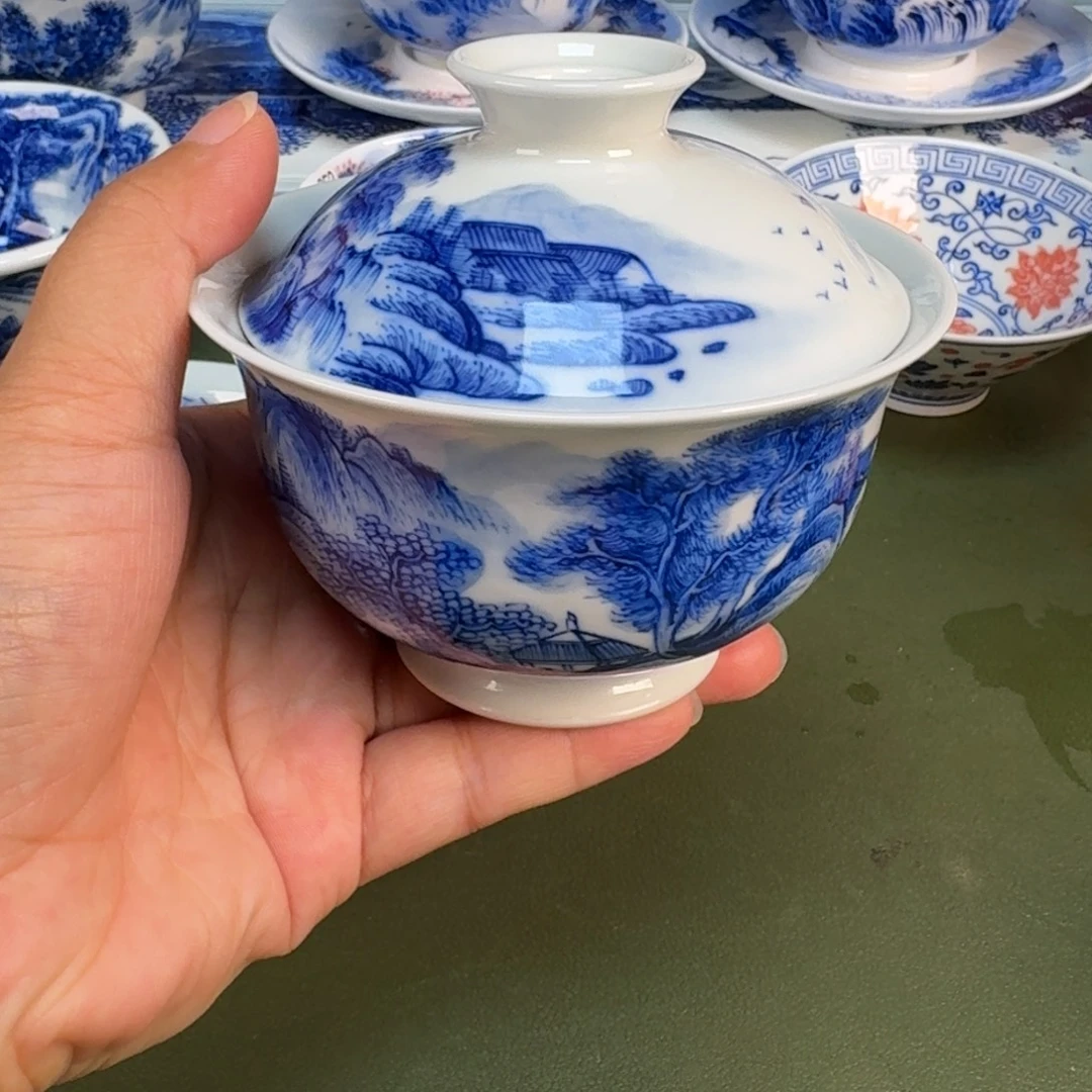 景德镇纯手绘茶具圆圆273