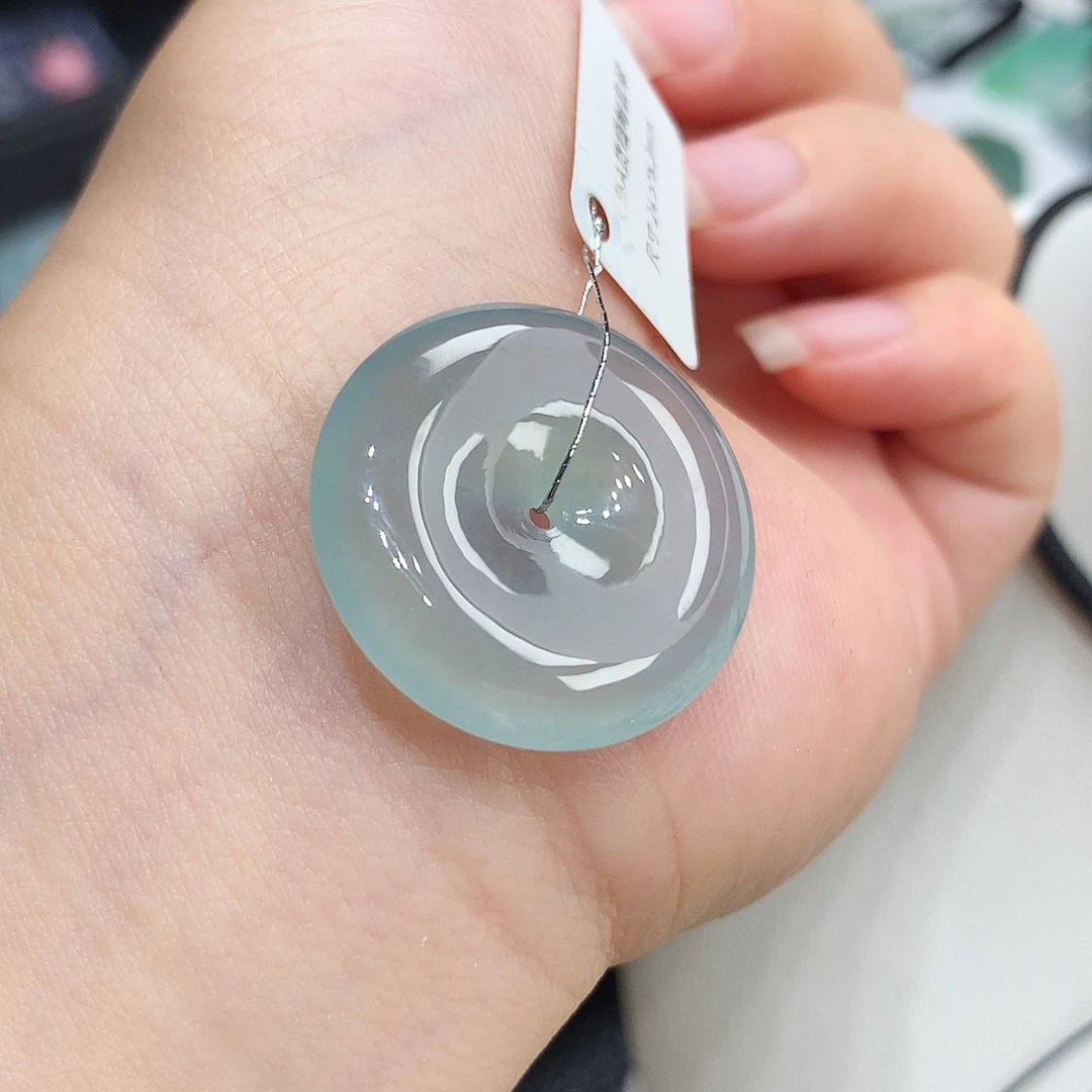 翡翠未镶嵌胸饰翡翠99，24.5/5.3