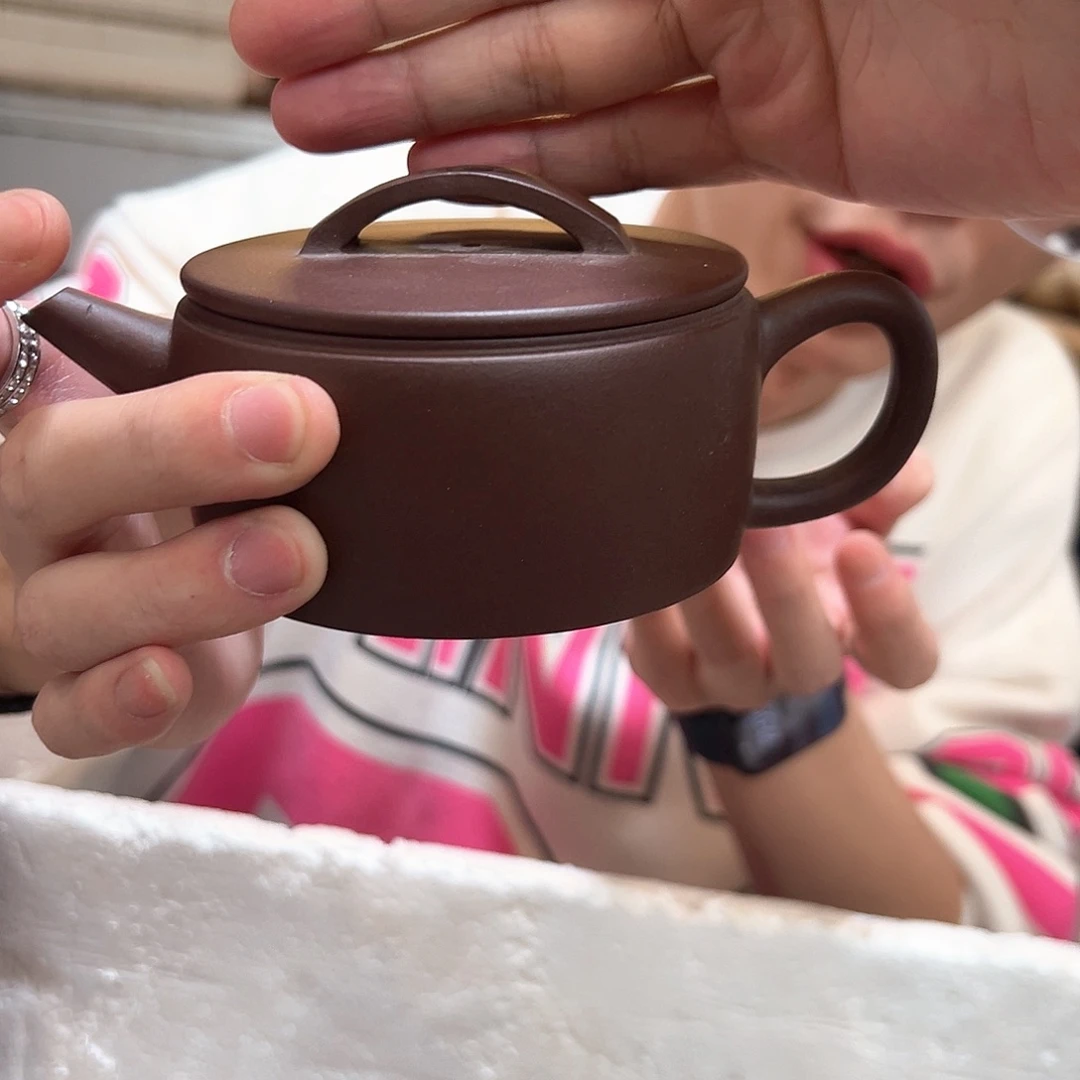 茶壶紫砂老紫泥汉瓦嘴指甲