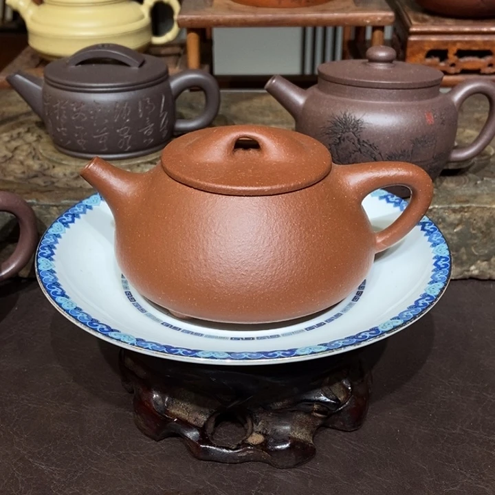 紫砂茶壶黄降坡260容量