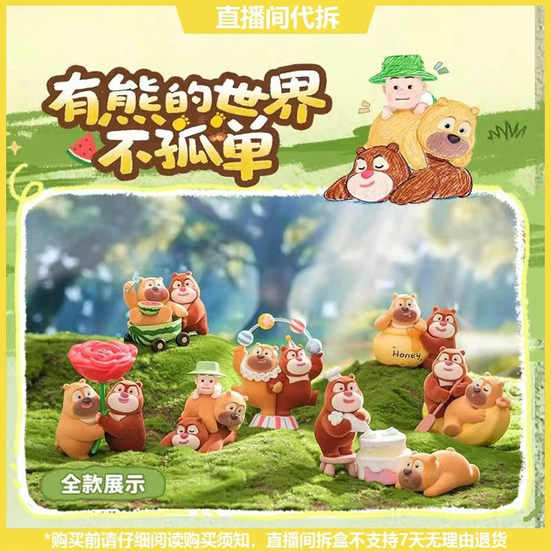【拆盒】熊出没有熊的世界不孤单系列潮玩手办盲盒
