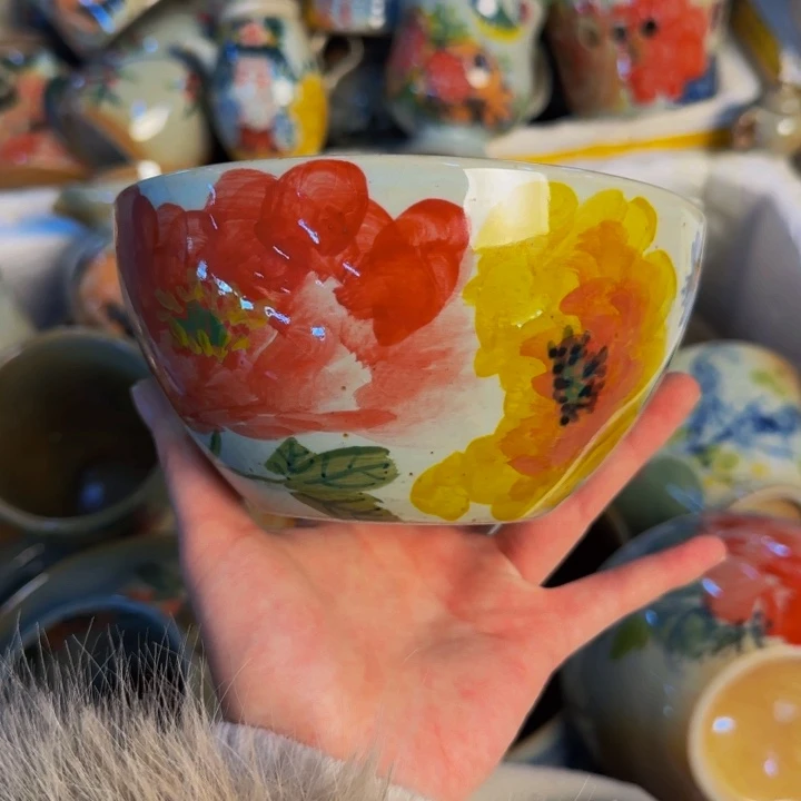 瓷片景德镇陶瓷手工手绘