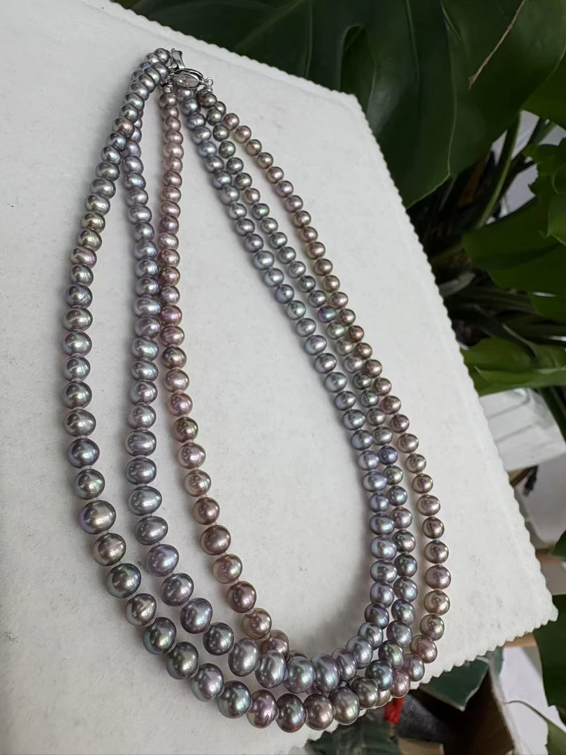 DX23极异色淡水无核珍珠5-6MM时尚百搭经典气质简约多样性发一