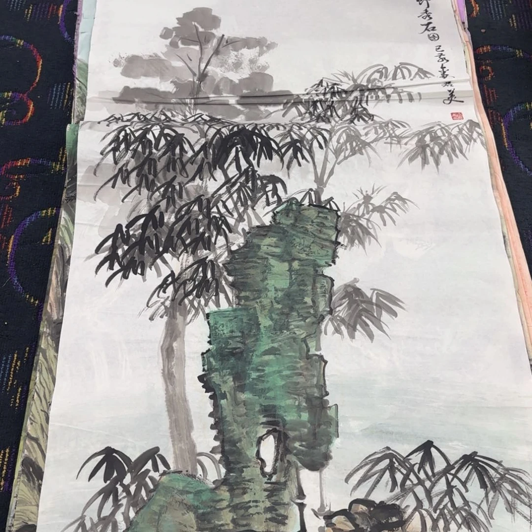 国画可****)绘画作品 婉。