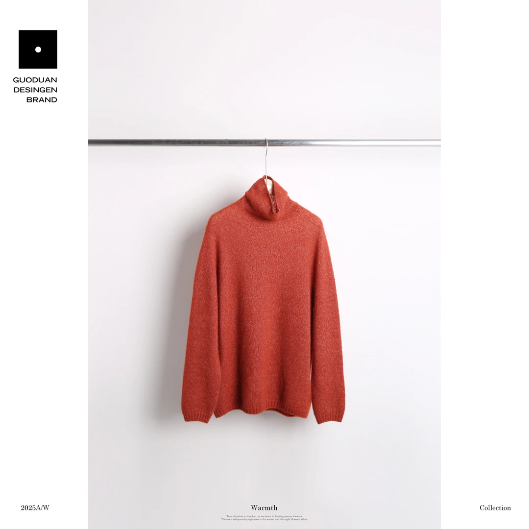 果缎 康宝莱纱线75%山羊绒25%桑蚕丝 重工轻奢软糯毛衣MJD6-8129