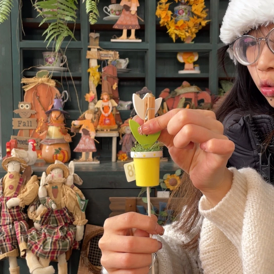 木质圣诞月福老货玩具默认微损