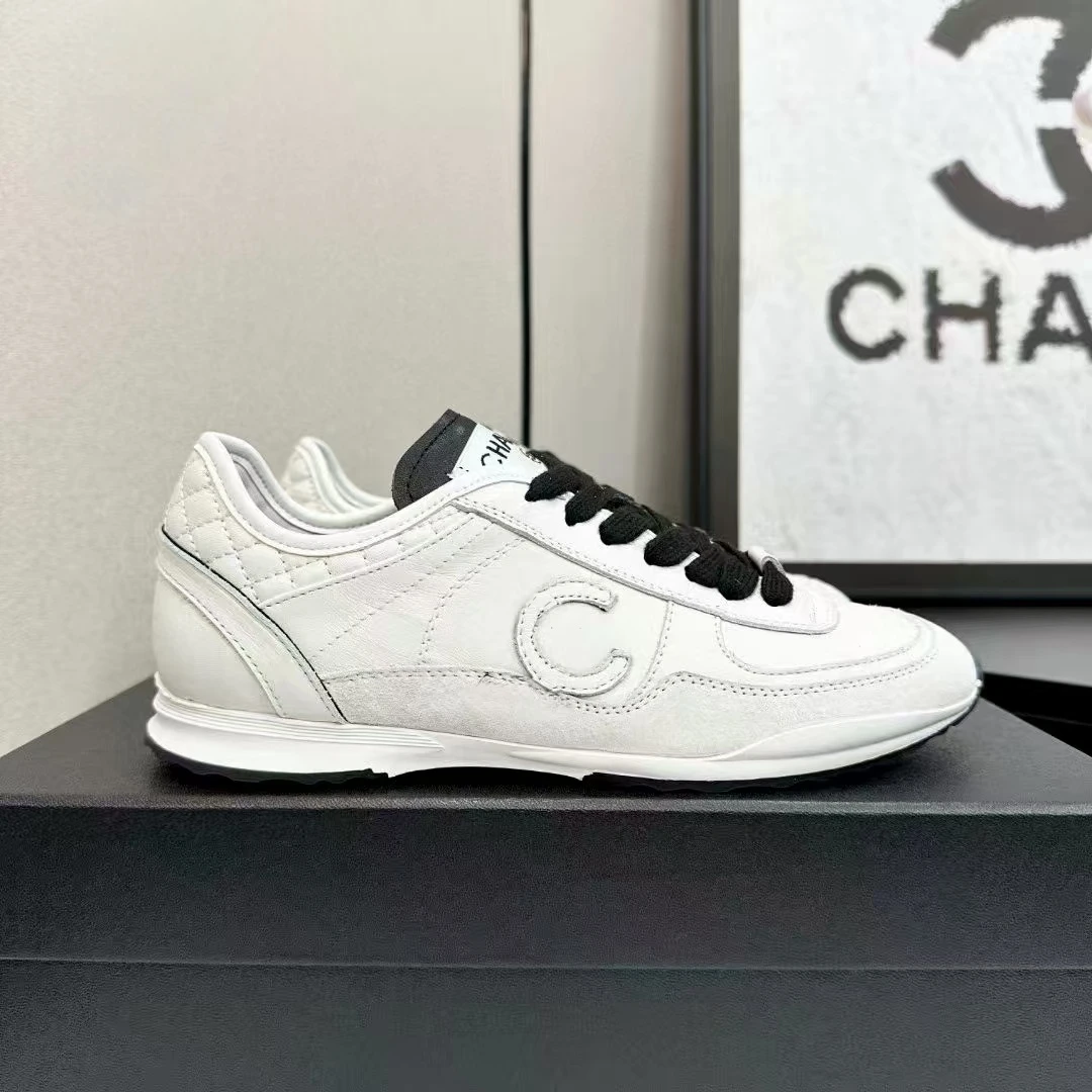 MCL休闲25P纳帕纹前系带系带时尚休闲鞋女鞋白色欧若精灵风